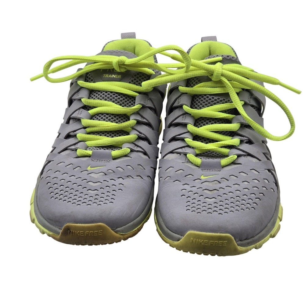 Nike Free Trainer 5.0 Shoes Mens Size 7 Gray Volt Low‎ Top Training Sneakers